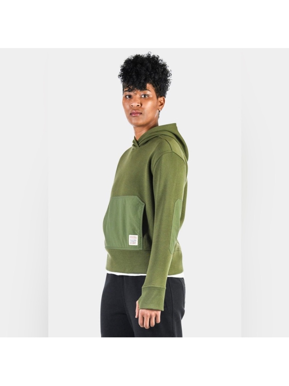 DOVETAIL WORKWEAR FLAGGER FLEECE HOODIE - MOSS GREEN SIZE XS